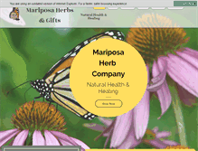Tablet Screenshot of mariposaherbs.com